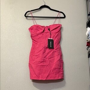 PrettyLittleThing Pink Mini Dress